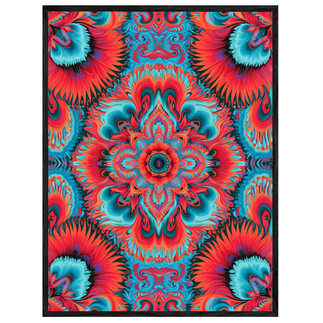 Mandala in Flammen Leinwand