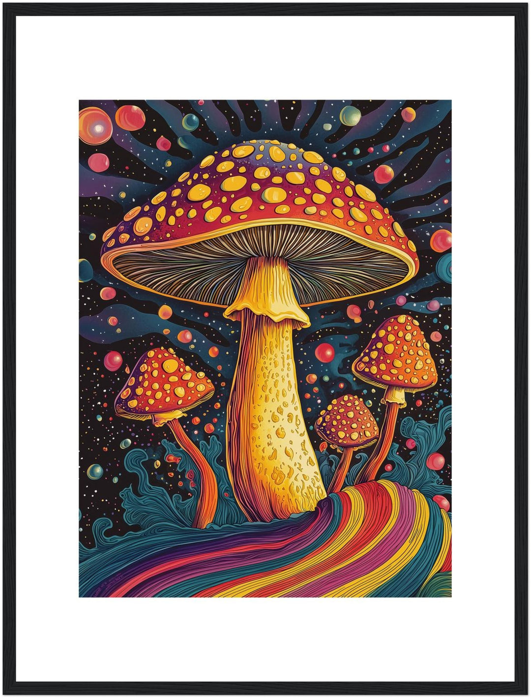 Psychedelische Pilze Poster Psychedelic – mattes Kunstdruck-Papier – Ansicht 5