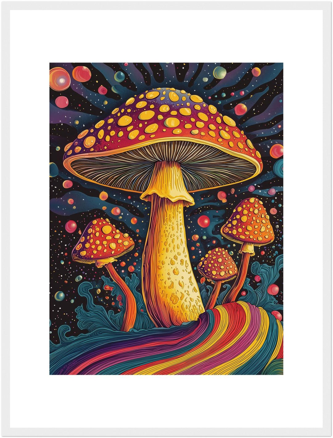 Psychedelische Pilze Poster Psychedelic – mattes Kunstdruck-Papier – Ansicht 6