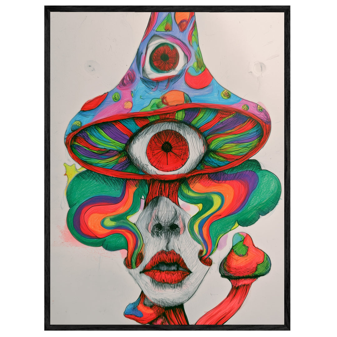 Psychedelischer Pilz-Blick Leinwand