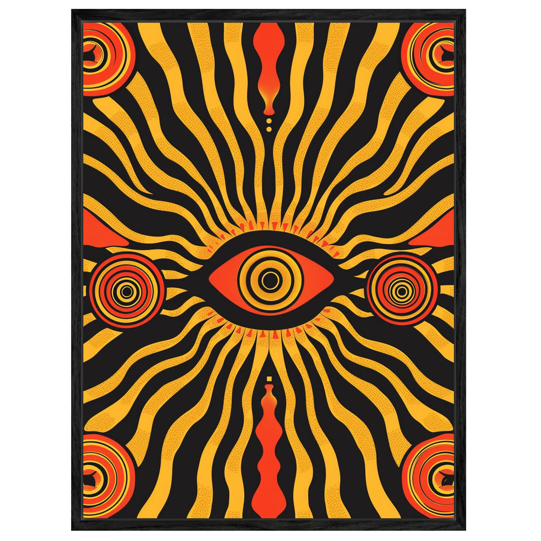 Allsehendes Auge psychedelisch Leinwandbild – Leinwandbild