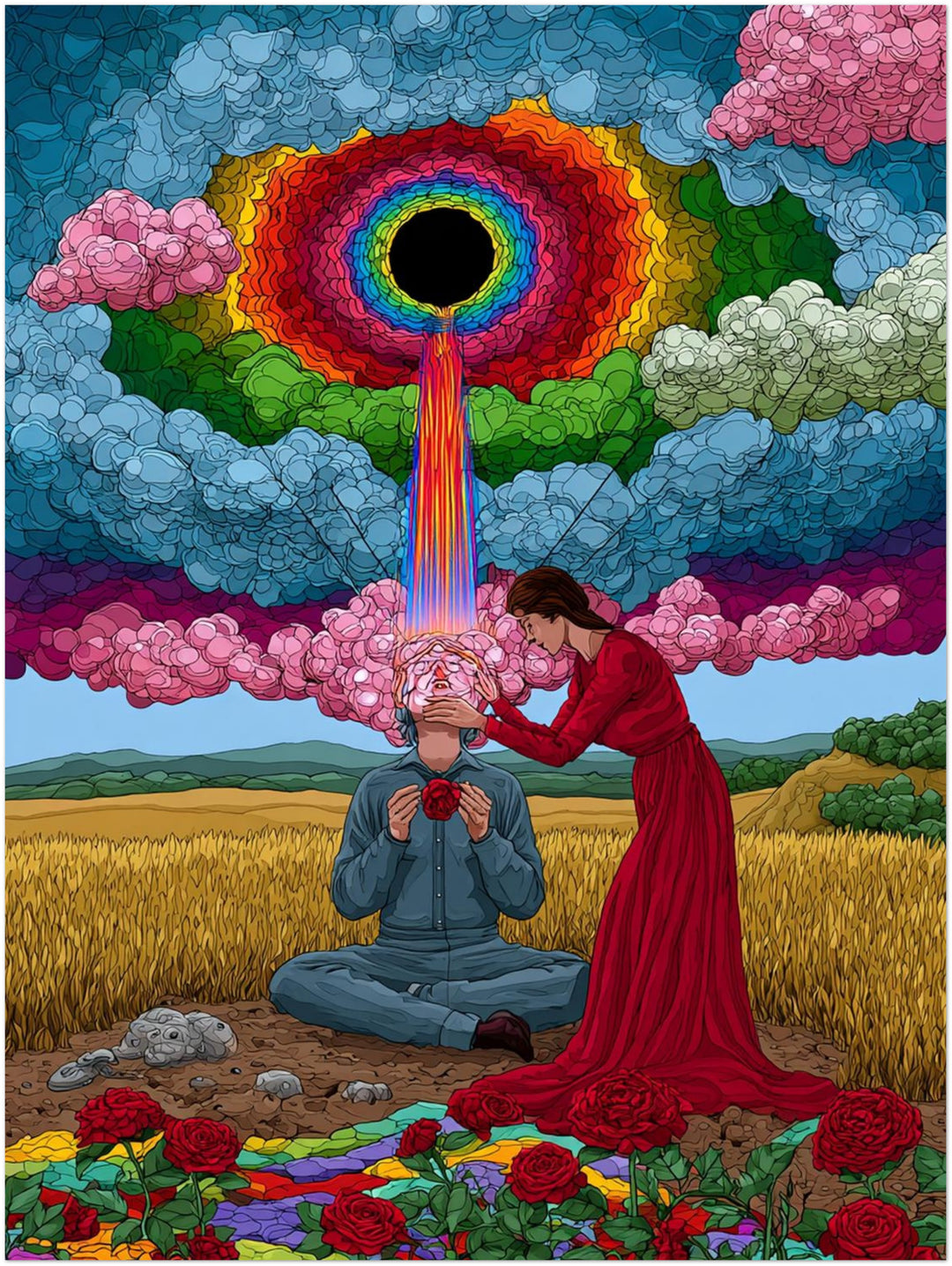 Regenbogen-Portal der Erkenntnis Poster – Ohne Rahmen – Produktfoto