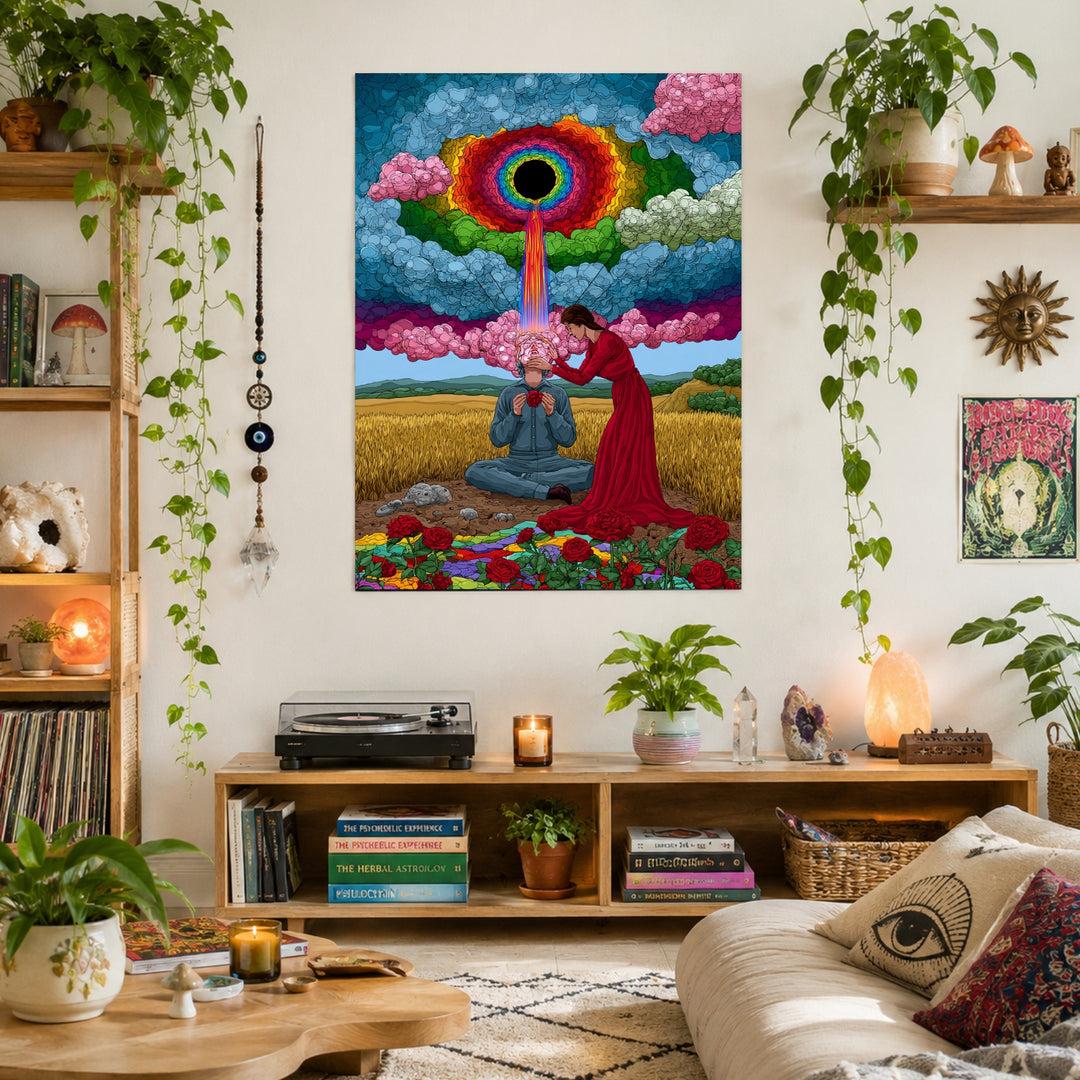 Regenbogen-Portal der Erkenntnis Leinwandbild – Ohne Rahmen – Produktfoto