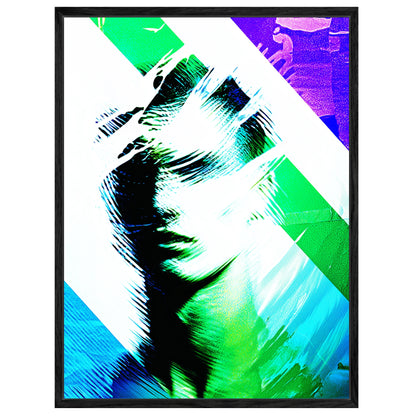 Verzerrte Körpersilhouette Leinwandbild