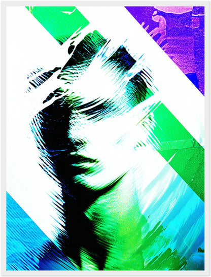 Verzerrte Körpersilhouette Poster