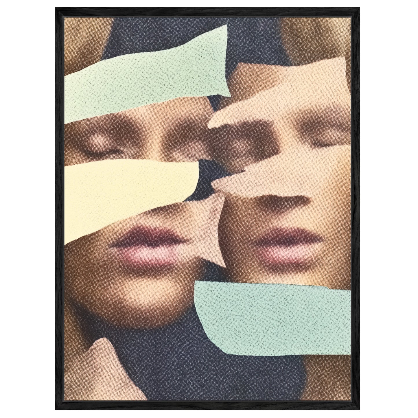 Zerissene Gesichter Leinwandbild