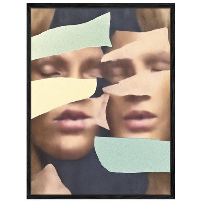 Zerissene Gesichter Leinwandbild