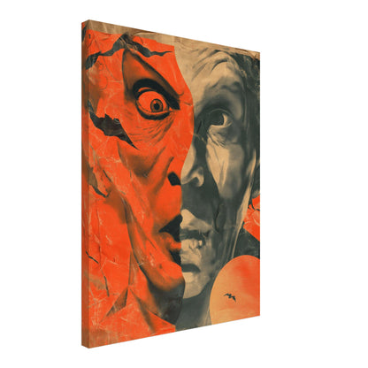 Dramatisches Doppelgesicht Leinwandbild