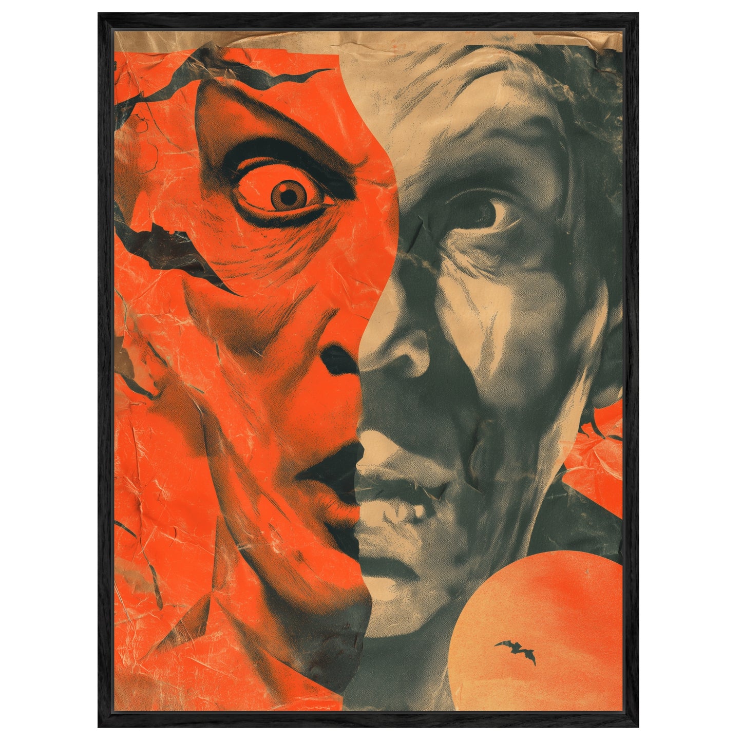 Dramatisches Doppelgesicht Leinwandbild