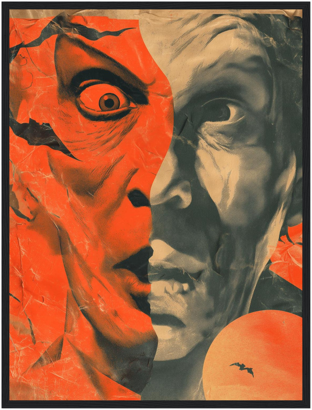 Dramatisches Doppelgesicht Poster Psychedelic – mattes Kunstdruck-Papier – Ansicht 5