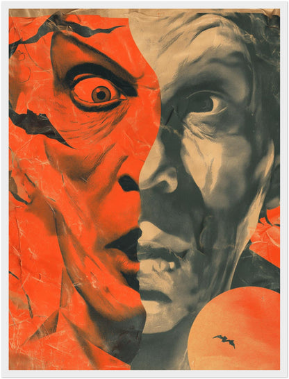 Dramatisches Doppelgesicht Poster