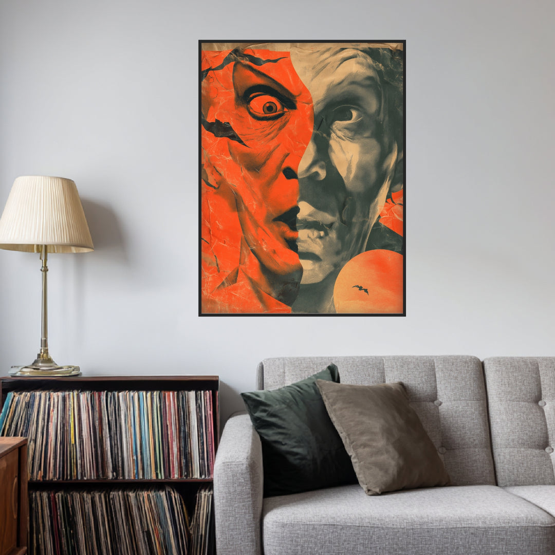 Dramatisches Doppelgesicht Poster Psychedelic – mattes Kunstdruck-Papier – Ansicht 3