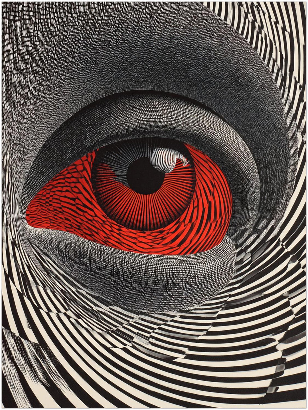 Faszinierendes Auge Psychedelic – Wandkunst