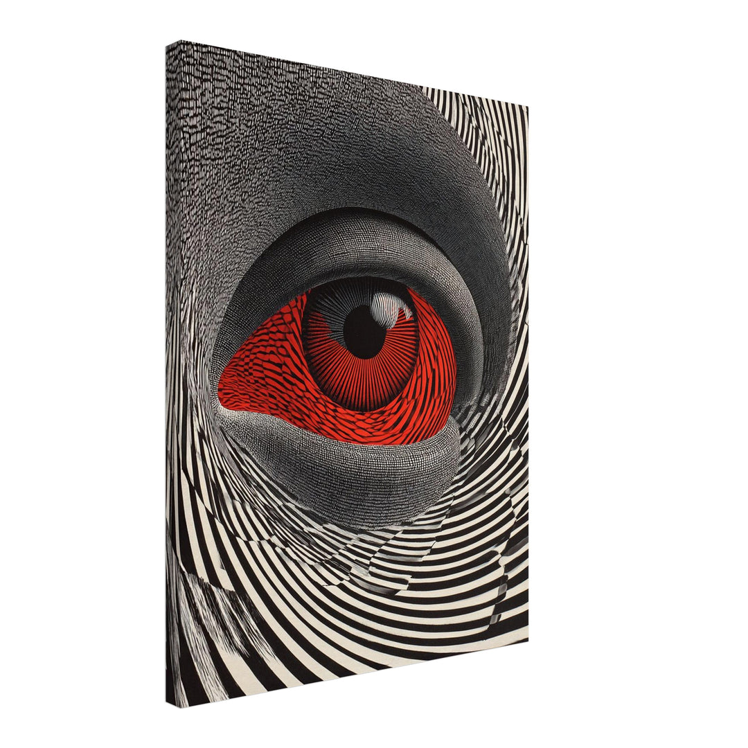 Faszinierendes Auge Leinwandbild Psychedelic – Leinwand auf Holzrahmen – Ansicht 2