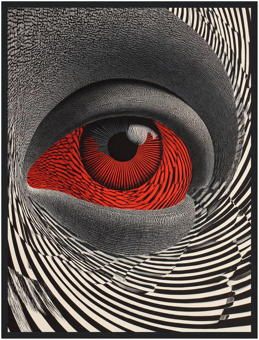 Faszinierendes Auge Poster Psychedelic – mattes Kunstdruck-Papier – Ansicht 6