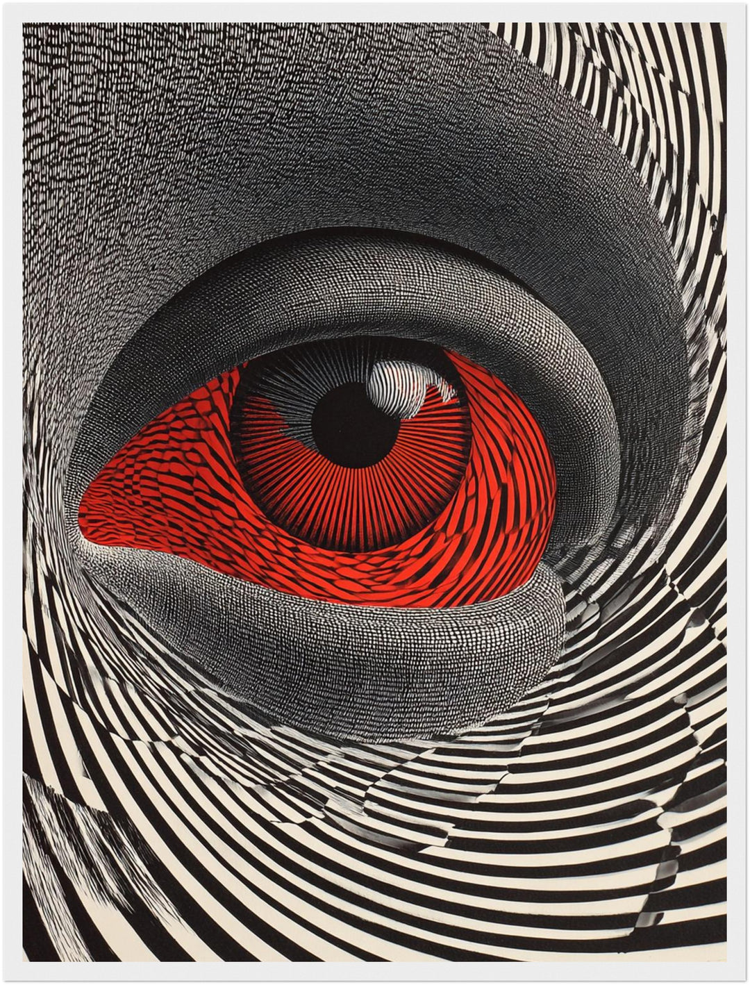 Faszinierendes Auge Poster Psychedelic – mattes Kunstdruck-Papier – Ansicht 5