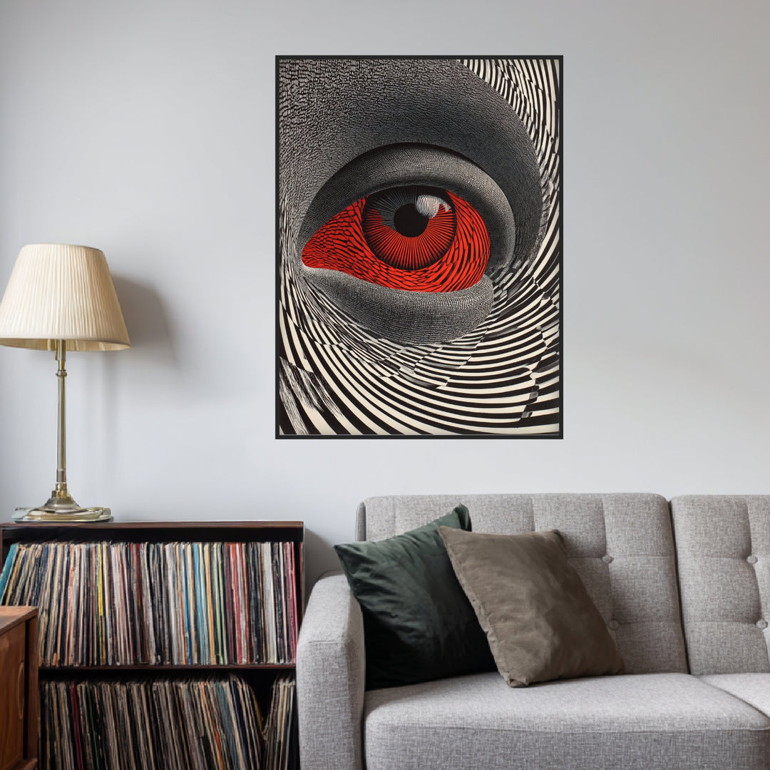 Faszinierendes Auge Poster Psychedelic – mattes Kunstdruck-Papier – Ansicht 4