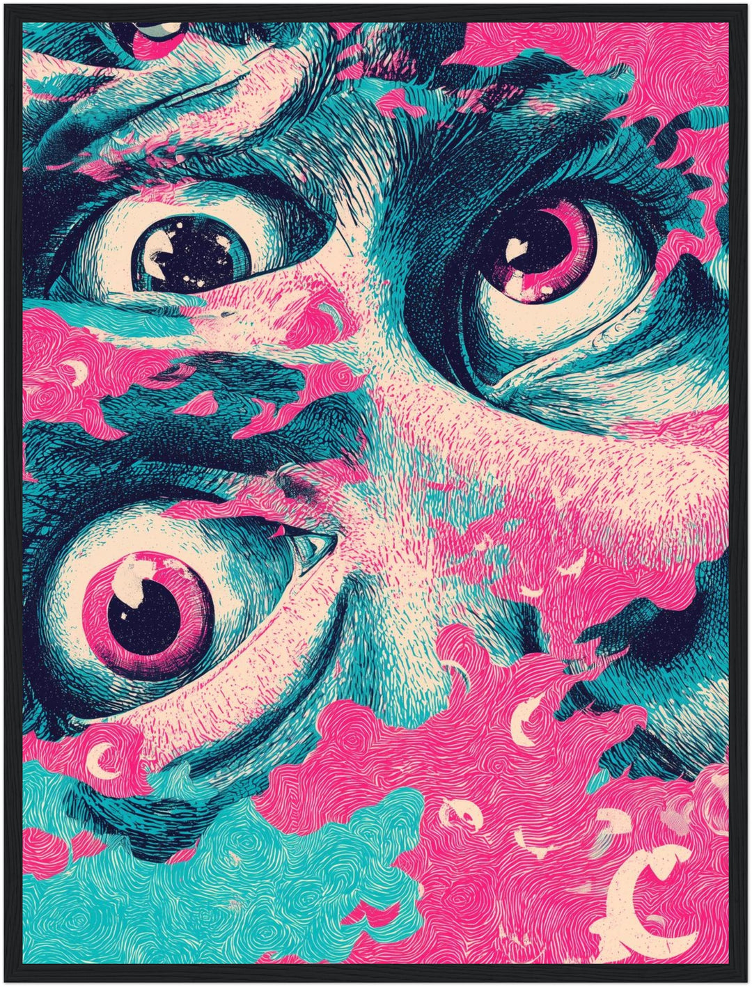 Große expressive Augen Poster Psychedelic – mattes Kunstdruck-Papier – Ansicht 5