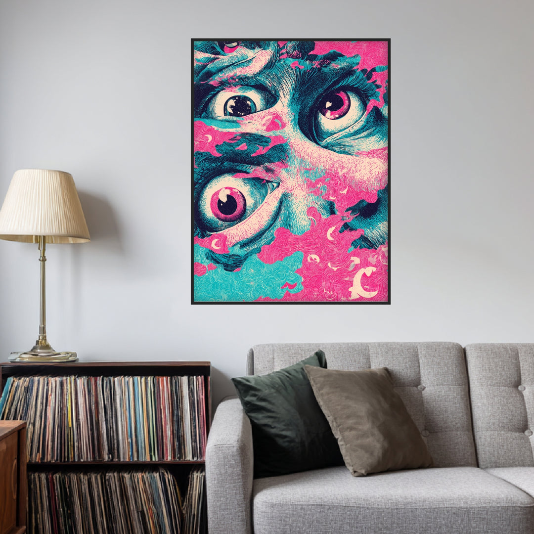 Große expressive Augen Poster Psychedelic – mattes Kunstdruck-Papier – Ansicht 3