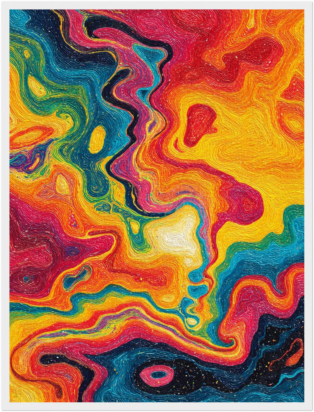 Lebendige Farbströme Poster Psychedelic – mattes Kunstdruck-Papier – Ansicht 5