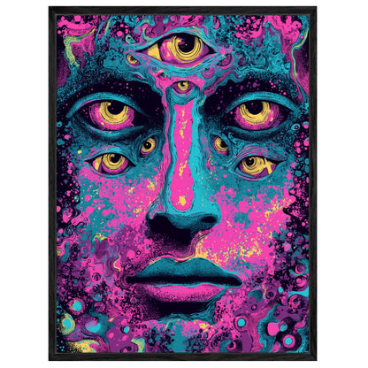 Mehräugiges Gesicht Leinwandbild