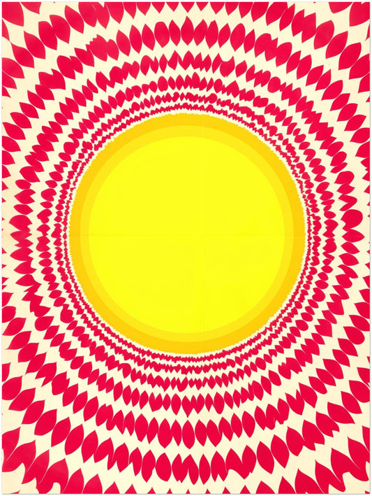 Strahlende Sonnen Mandala Poster
