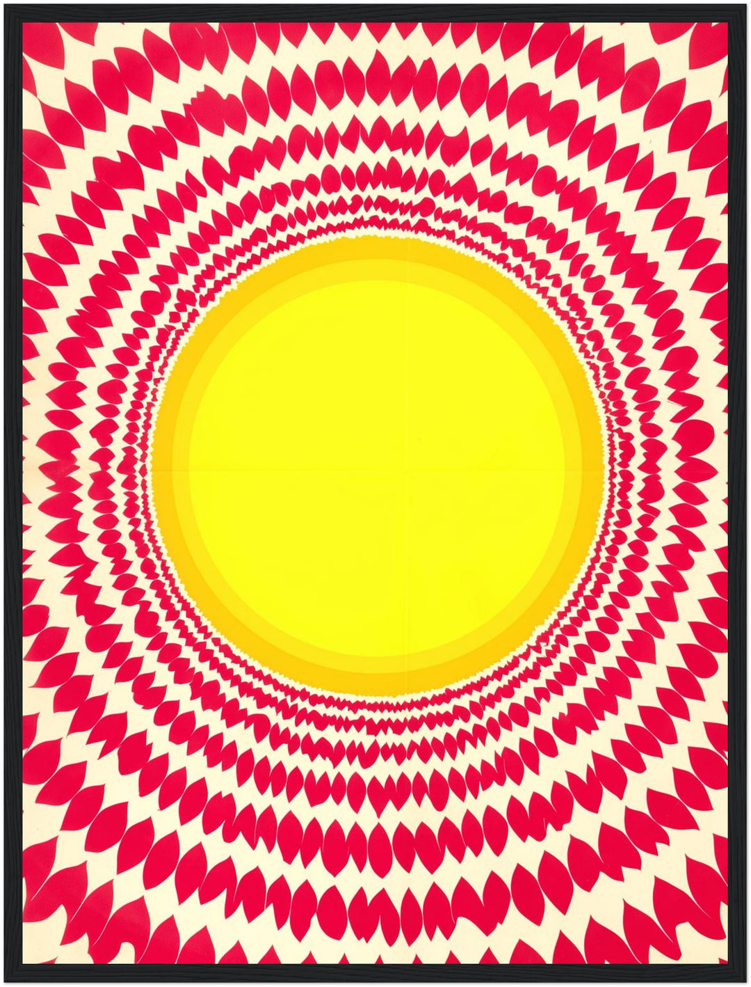Strahlende Sonnen Mandala Poster abstrakt – mattes Kunstdruck-Papier – Ansicht 5