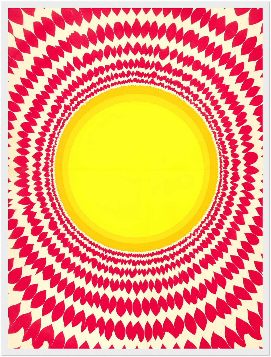Strahlende Sonnen Mandala Poster abstrakt – mattes Kunstdruck-Papier – Ansicht 6