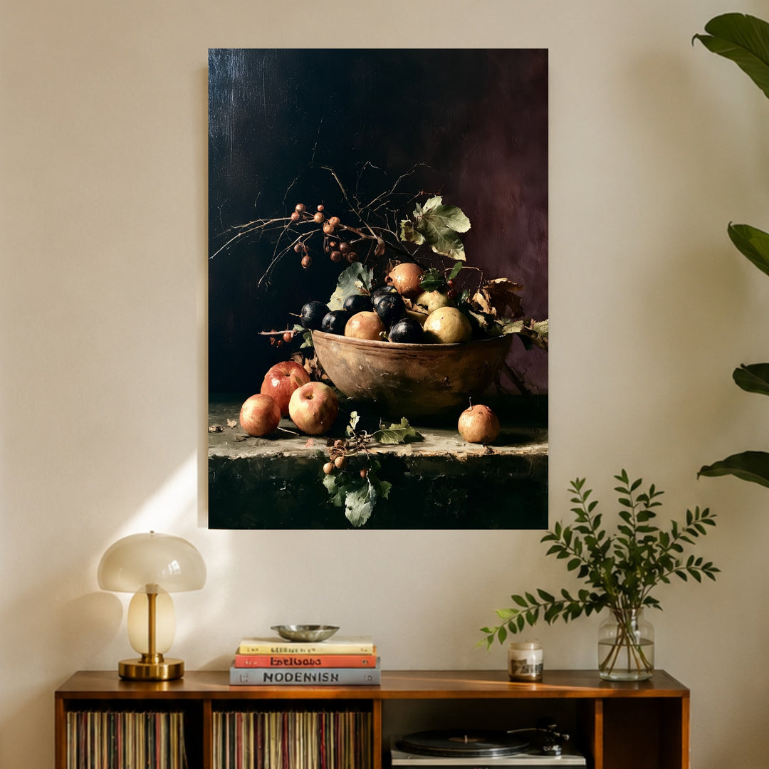 Herbststillleben mit Früchten Poster – Ohne Rahmen – Produktfoto