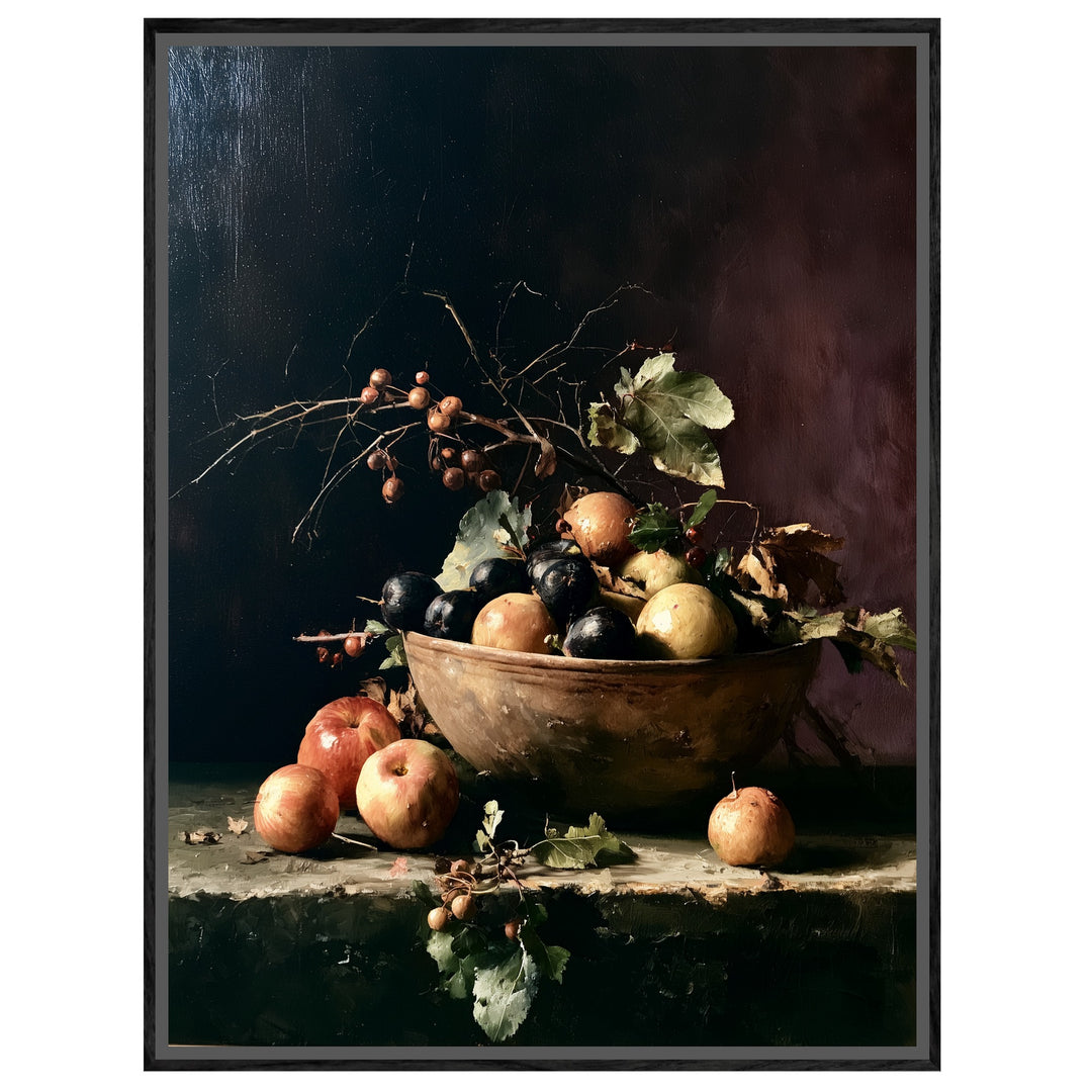 Herbststillleben mit Früchten Leinwandbild – Leinwandbild