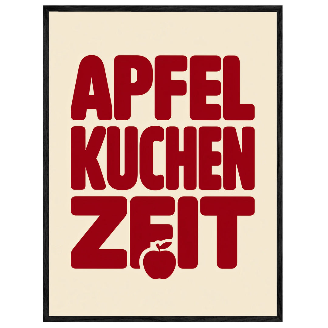 Apfelkuchen Zeit Retro Leinwand