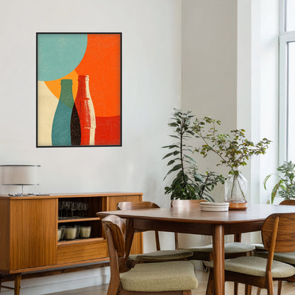 Flaschenmotiv Grafik Poster