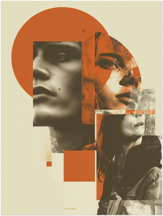 Frau Porträt Komposition Poster