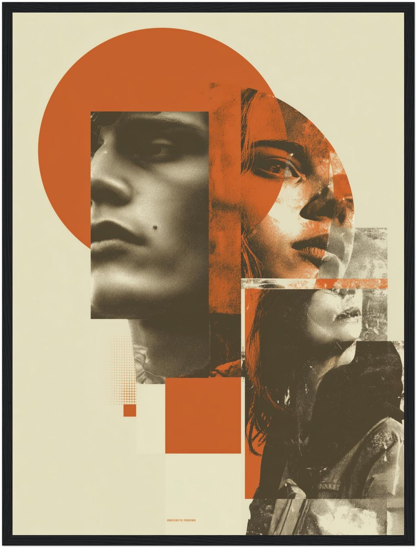 Frau Porträt Komposition Poster