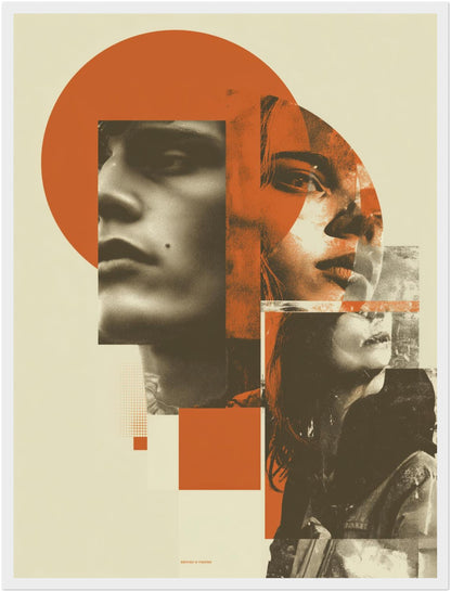 Frau Porträt Komposition Poster