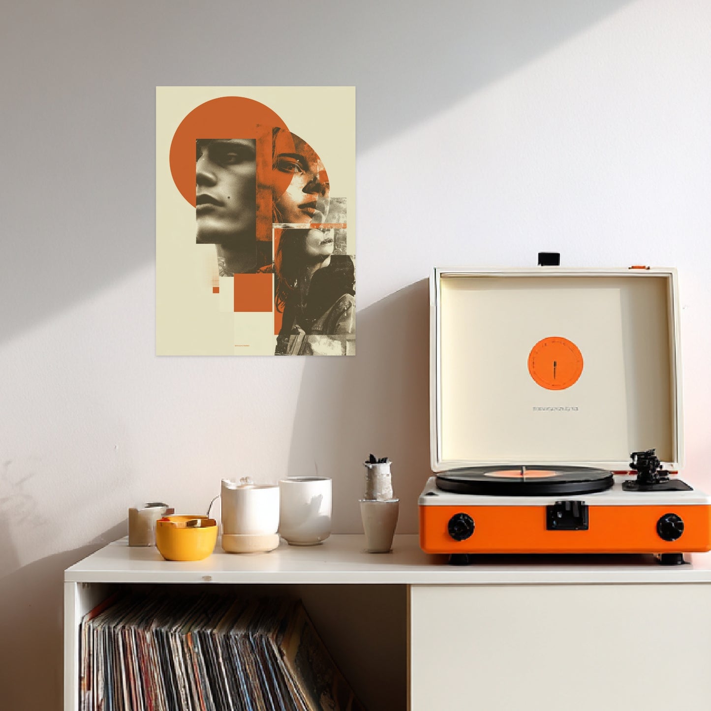 Frau Porträt Komposition Poster