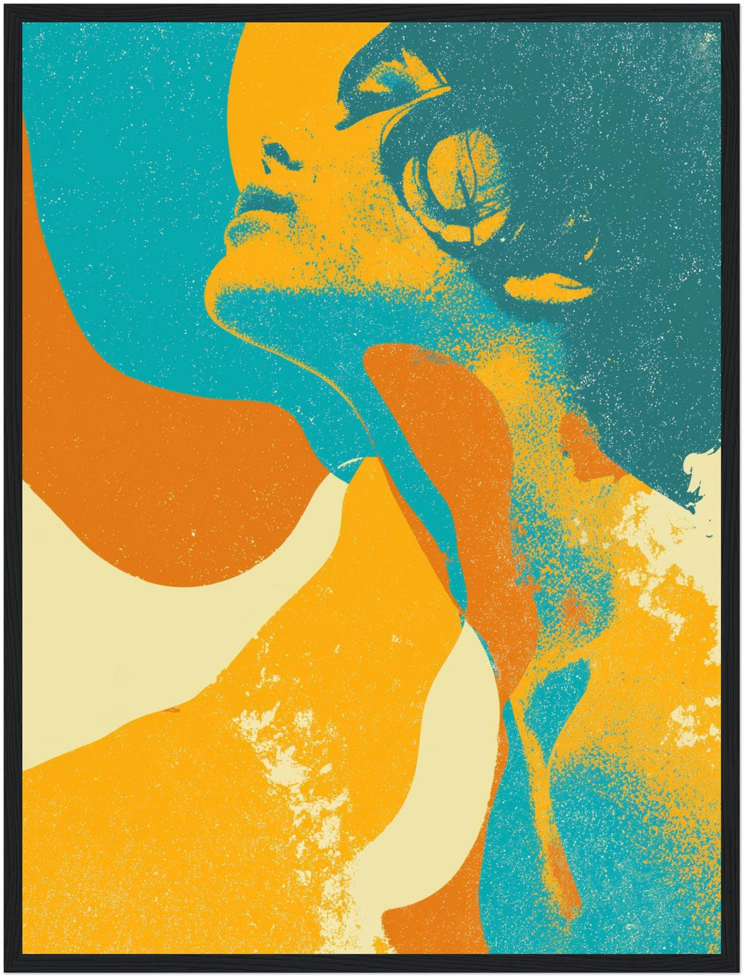 Frauenporträt Silhouette Poster Retro – mattes Kunstdruck-Papier – Ansicht 6
