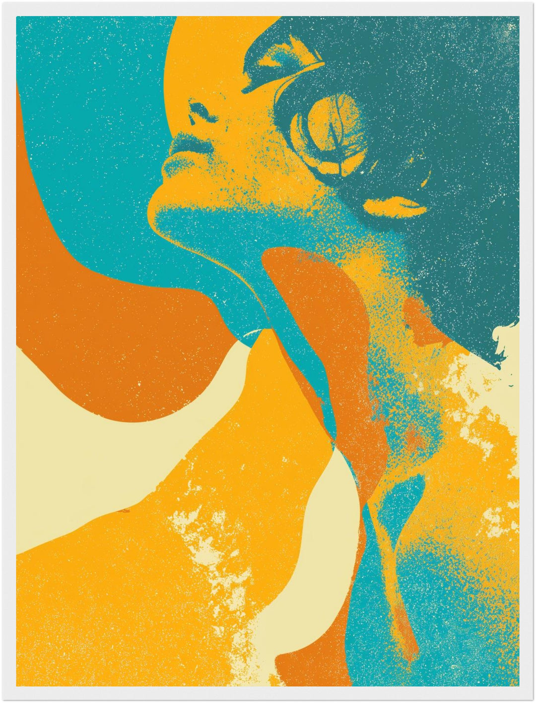 Frauenporträt Silhouette Poster Retro – mattes Kunstdruck-Papier – Ansicht 5