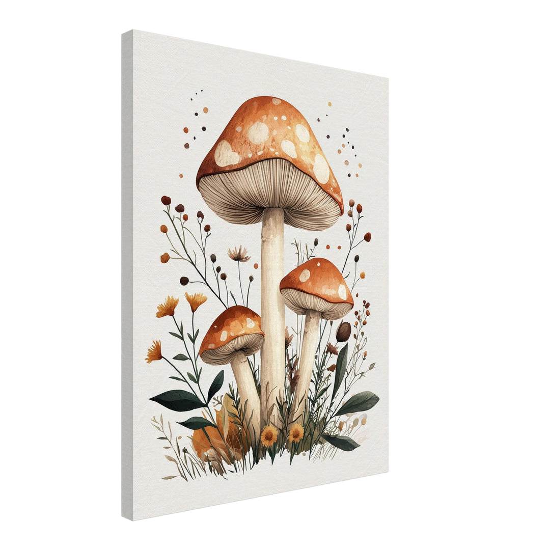 Herbstzauber im Wald Leinwand Retro – Leinwand auf Holzrahmen – Ansicht 2