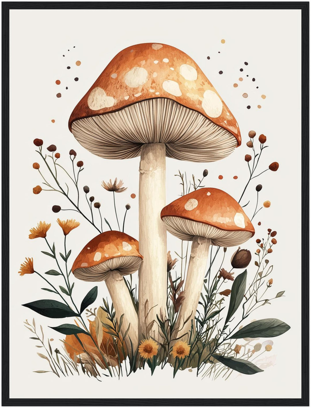 Herbstzauber im Wald Poster Retro – mattes Kunstdruck-Papier – Ansicht 5
