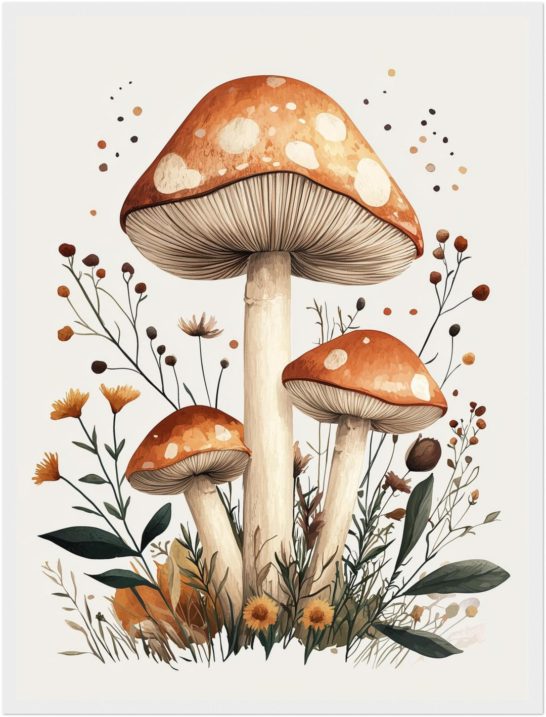Herbstzauber im Wald Poster Retro – mattes Kunstdruck-Papier – Ansicht 6
