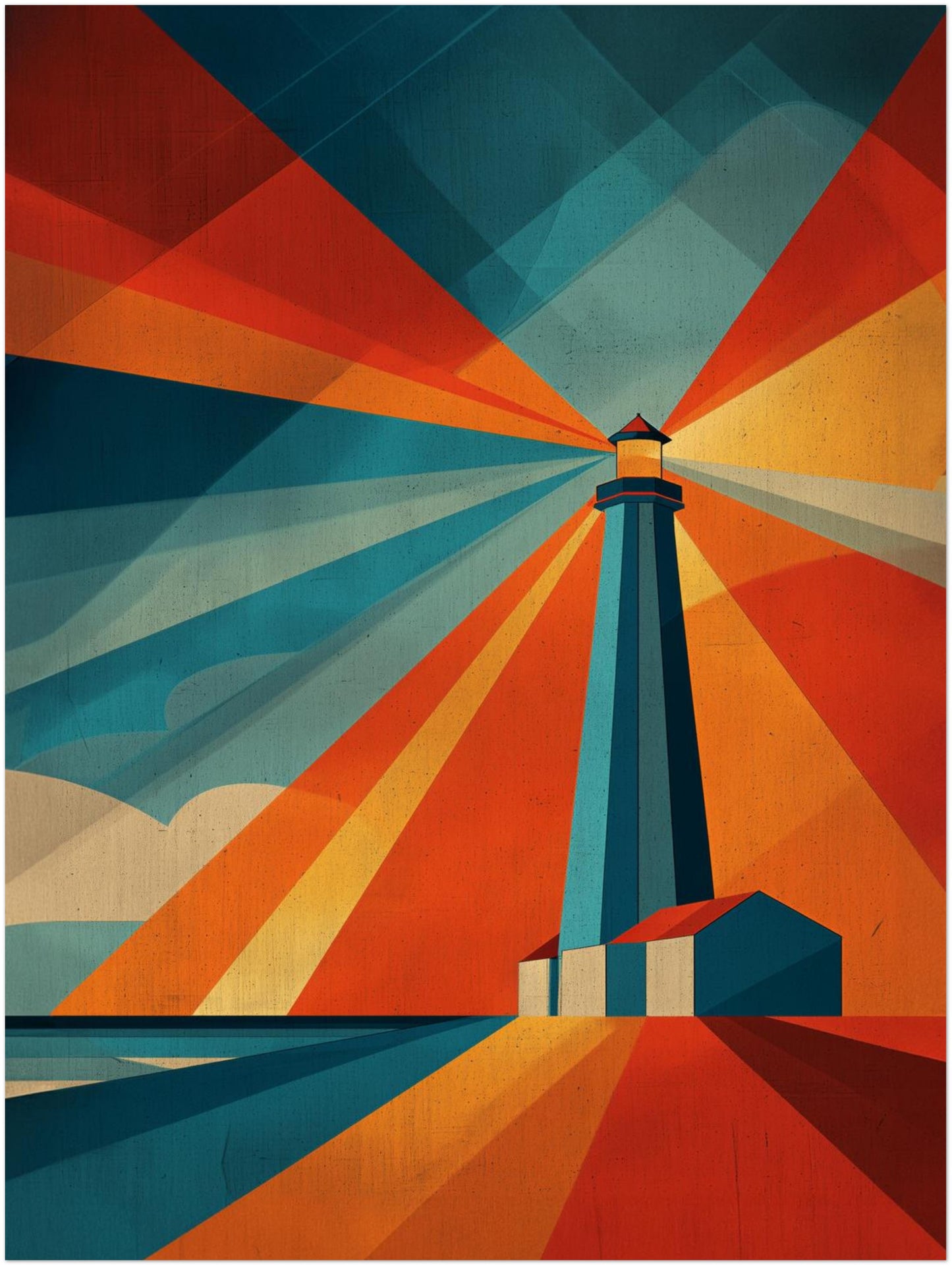 Leuchtturm am Meer Poster