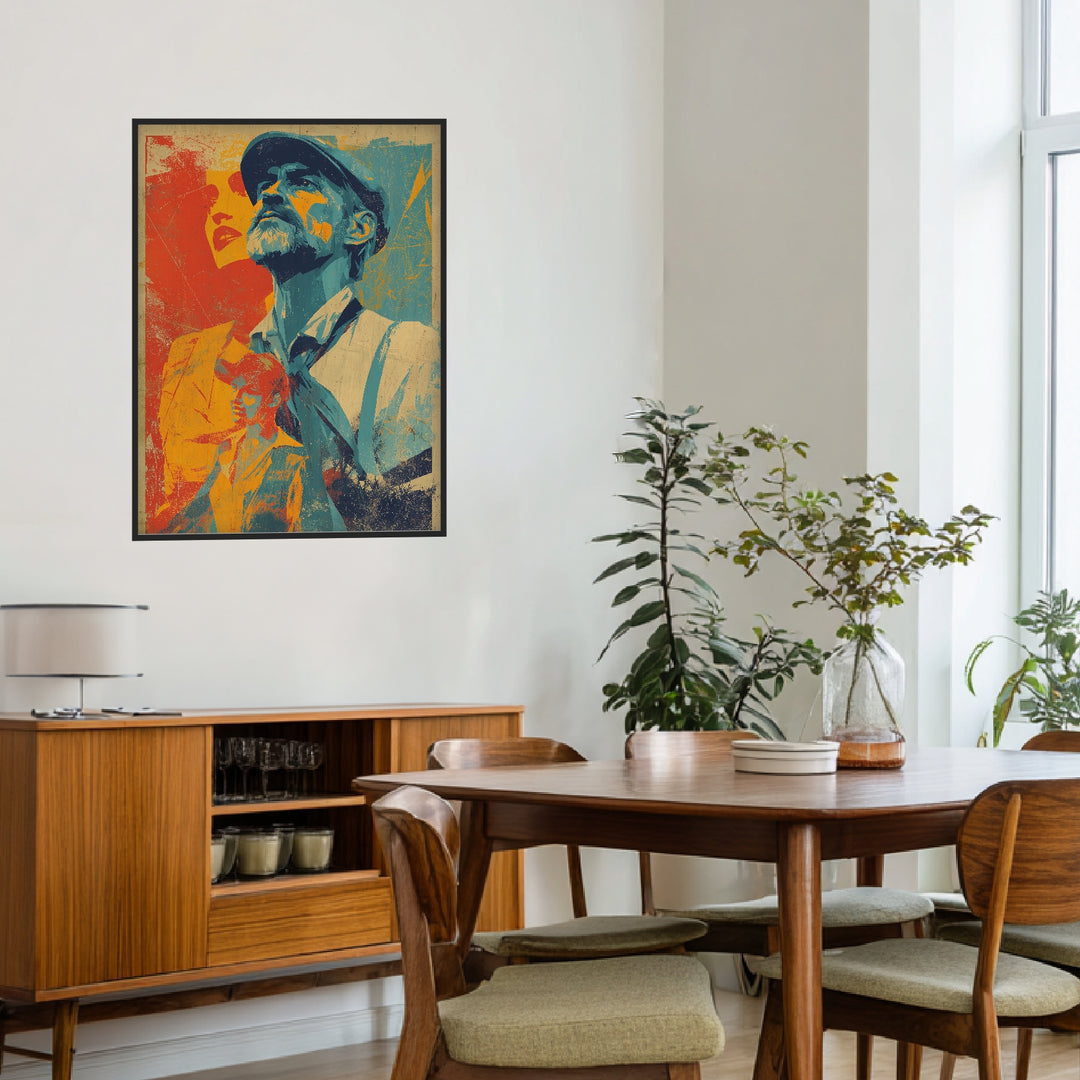 Mann Frau Porträts Poster Retro – mattes Kunstdruck-Papier – Ansicht 3