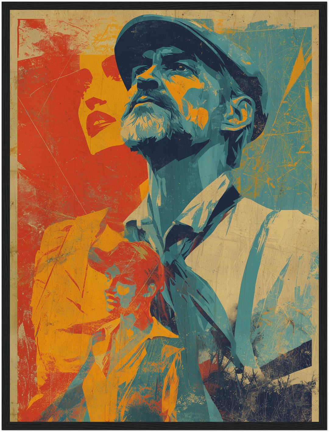 Mann Frau Porträts Poster Retro – mattes Kunstdruck-Papier – Ansicht 5