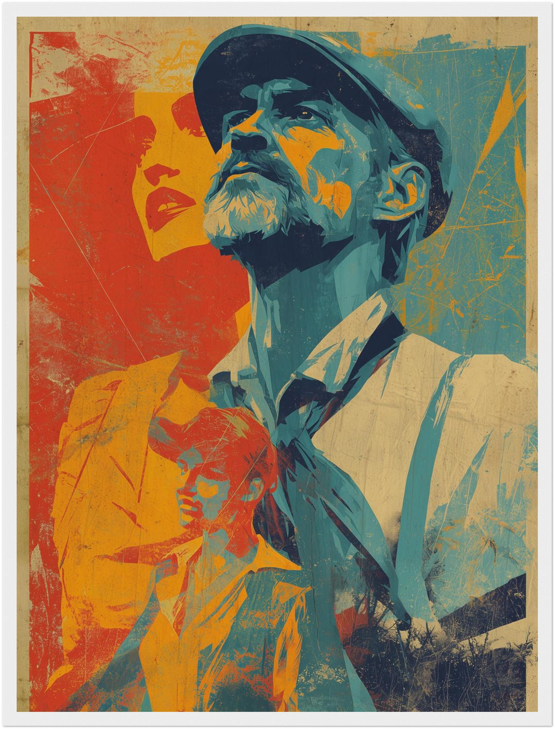 Mann Frau Porträts Poster Retro – mattes Kunstdruck-Papier – Ansicht 6