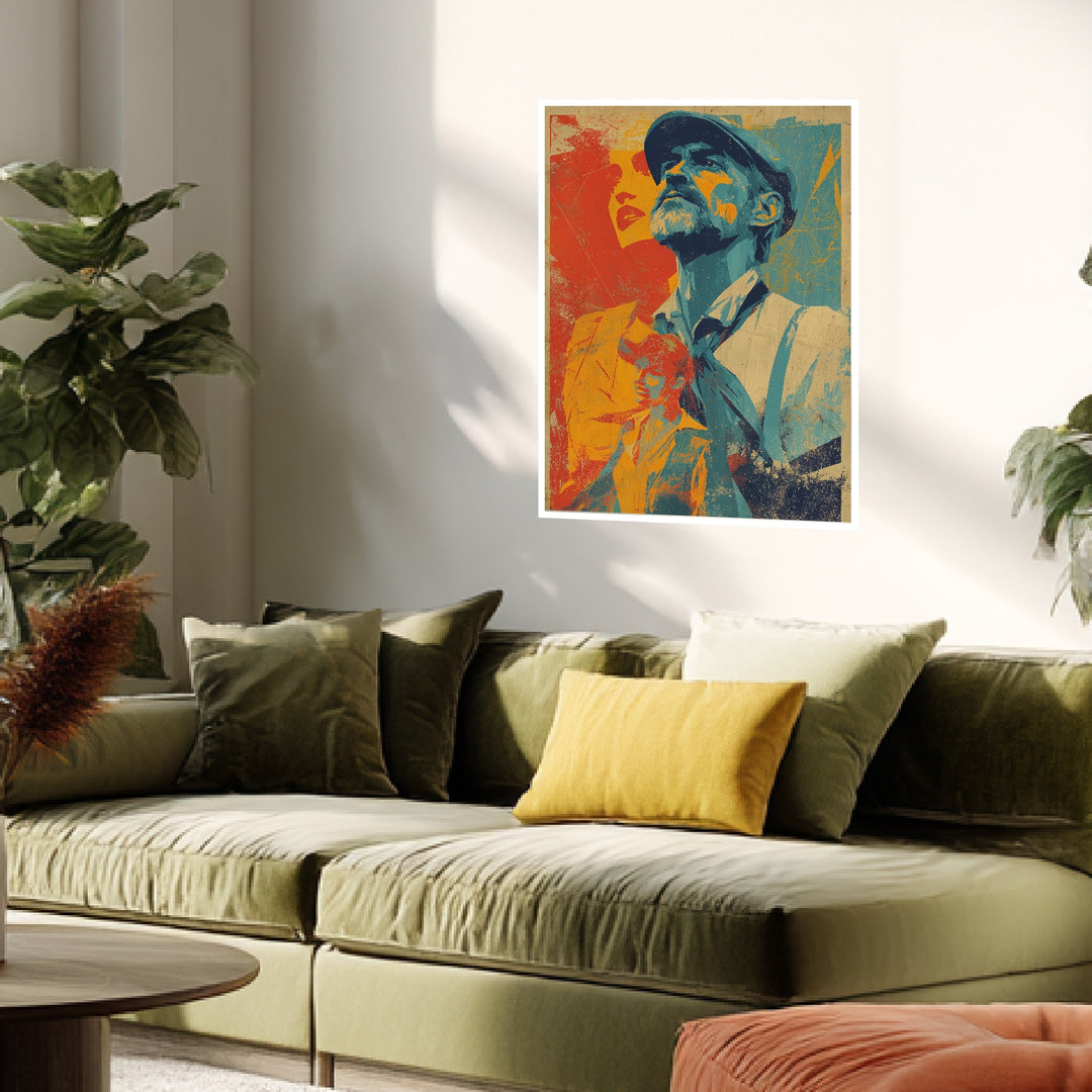 Mann Frau Porträts Poster Retro – mattes Kunstdruck-Papier – Ansicht 4