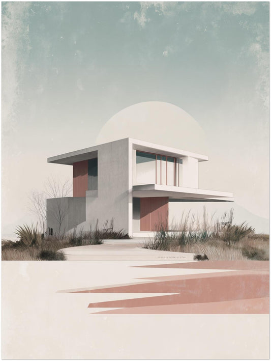 Modernes Haus Poster