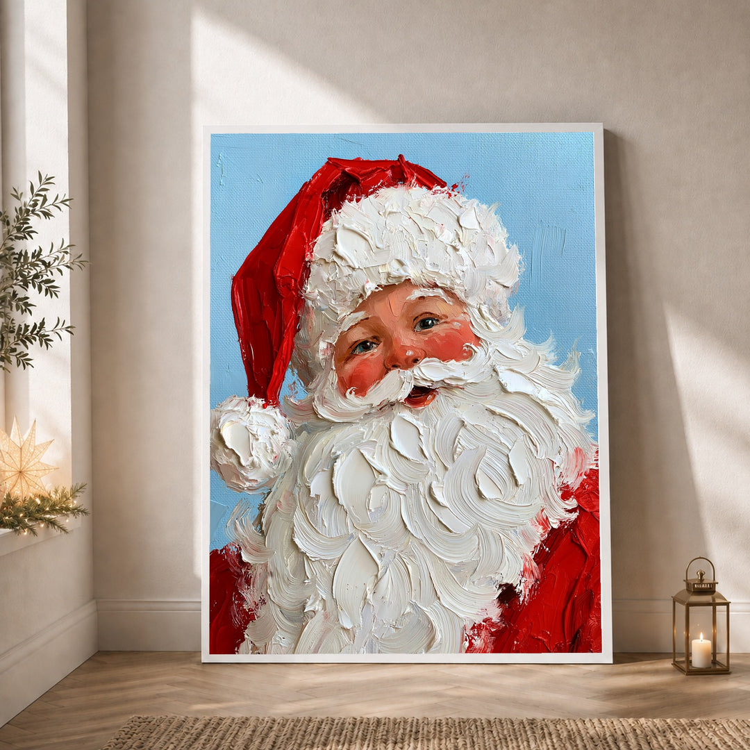 Froher Weihnachtsmann Retro Poster