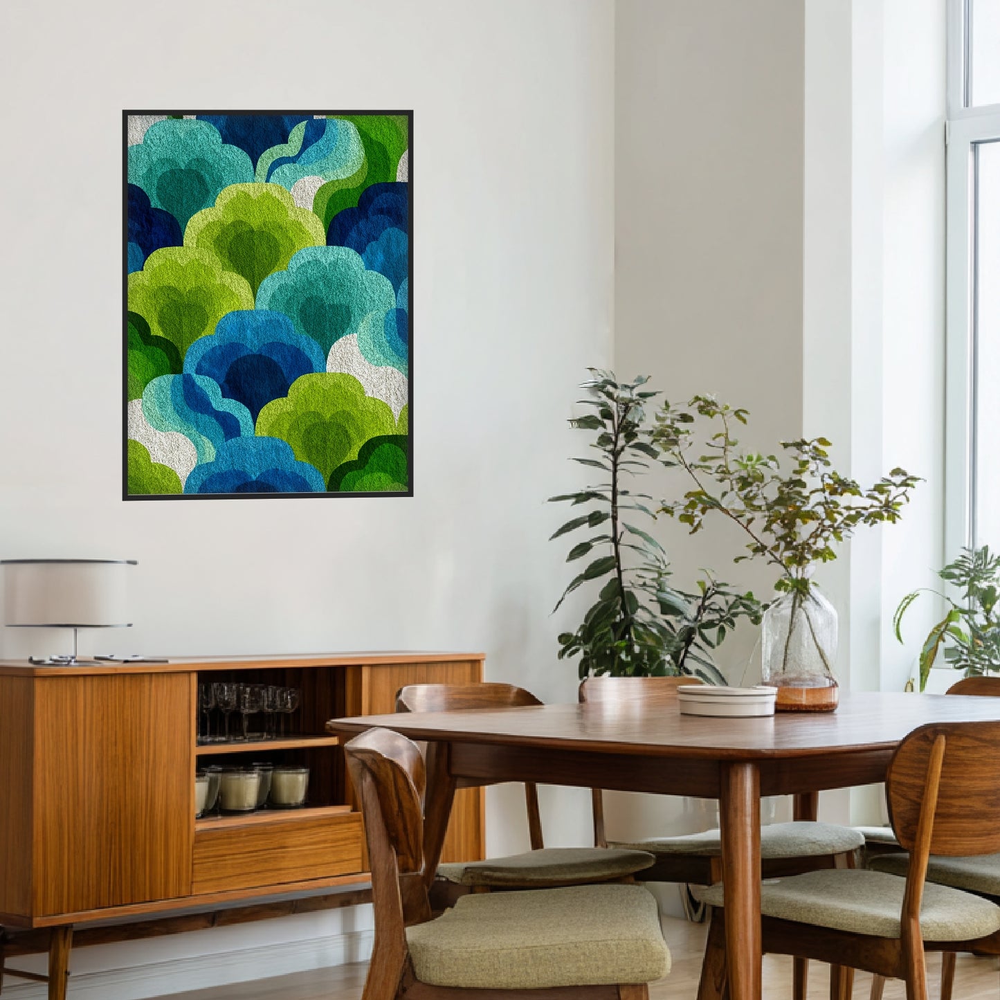 Wolken Formen Muster Poster