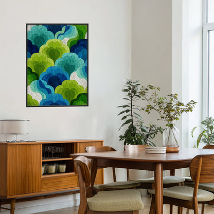 Wolken Formen Muster Poster